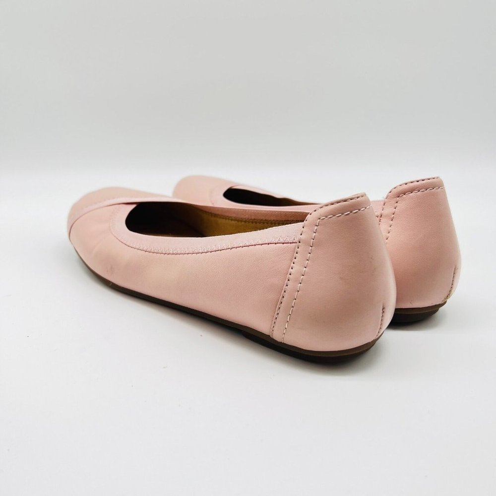 Vionic Ballet Flats Womens 8 Pink Caroll Leather Slip On Comfort Shoes - Picture 7 of 14